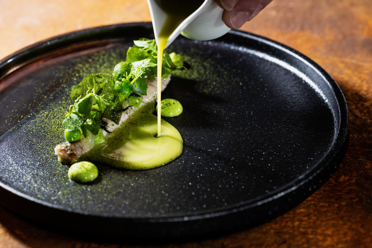 Makreel met groene saus