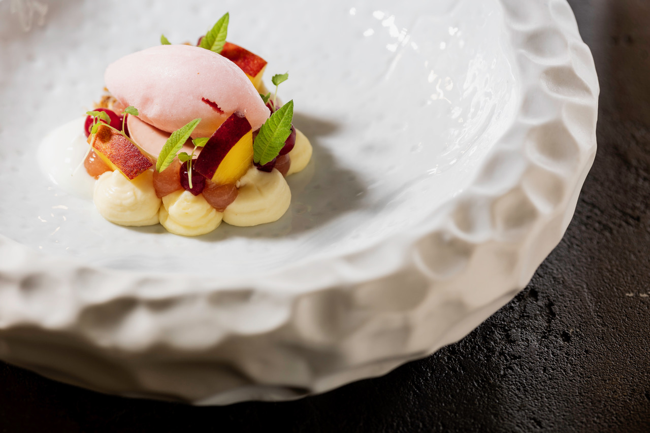 Perzik dessert